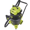 Sun Joe 12-Gal 1200W 6.5 Pk HP Wet/Dry Shop Vac, HEPA Filtration, Wheeled w/Attachments SWD16000